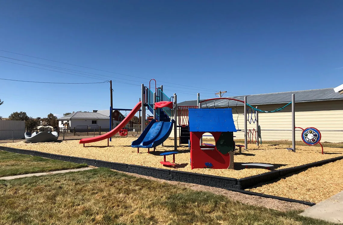 Imaginary play area at playground at Centennial Park